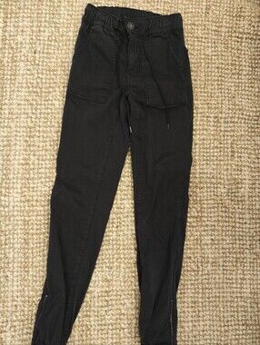 American Eagle Outfitters Black Denim Style Joggers